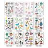 Kids Tattoo Stickers Luminous Temporary Fake Tattoos Glow Paste on Face Arm Leg for Children Body Art Mermaid Sticker