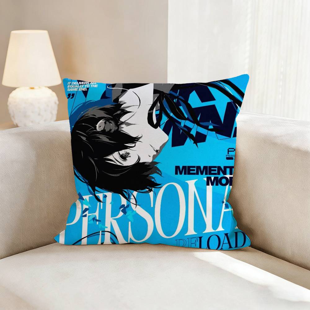 Game P-Persona 3 4 5 Anime Pillow Case Pattern Printed Pillowcase For Living Room Sofa Cushion Cover