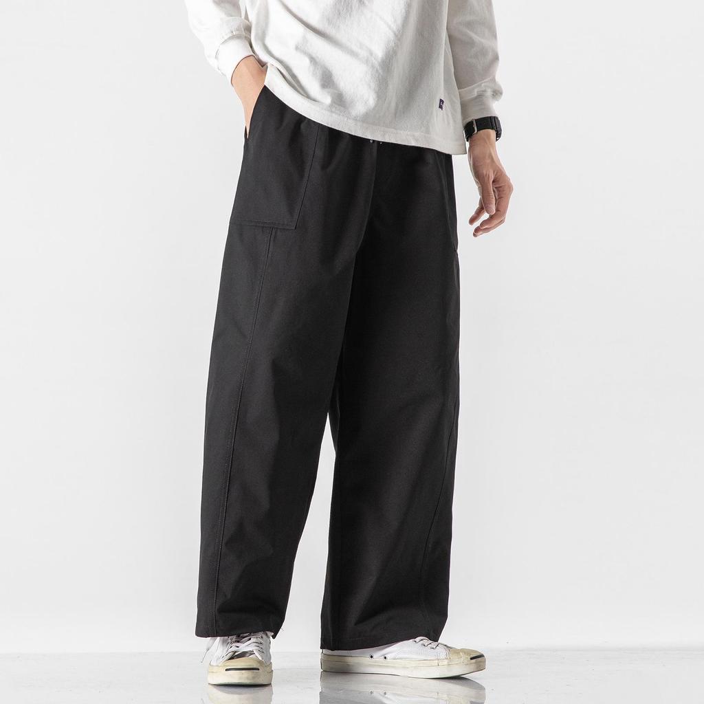 2025 Summer Japanese Style Plus Size Casual Harem Pants - Wide Leg, Solid Color
