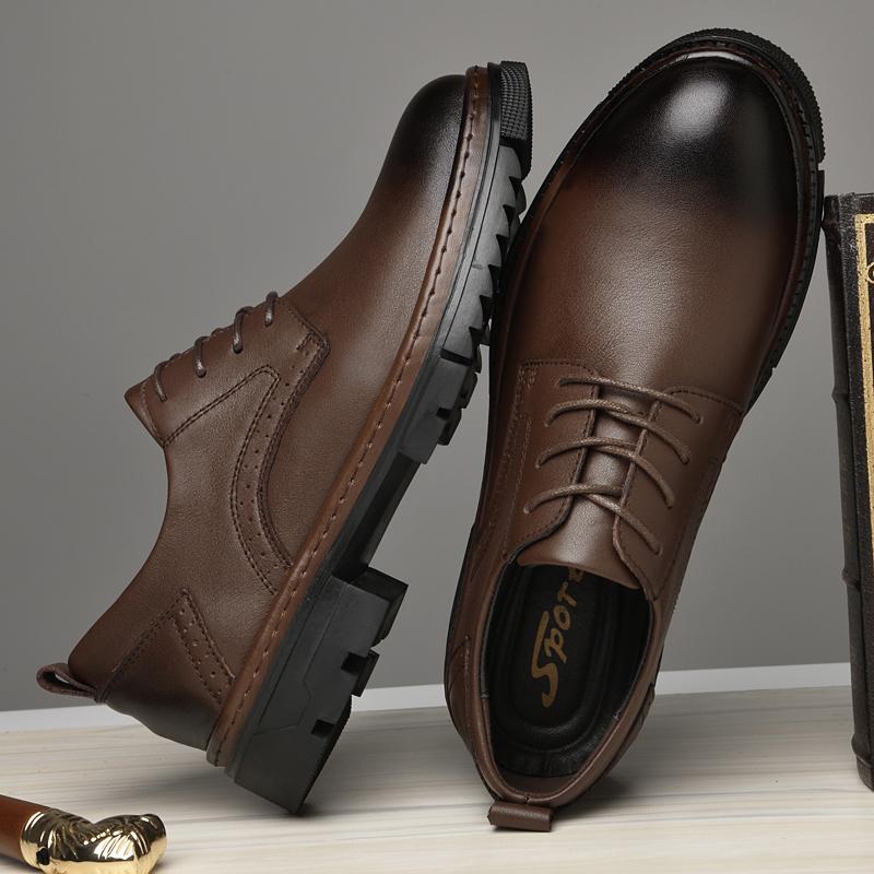 Klassische handgefertigte Herren Oxford Schuhe Echtleder Herren Business Formell Slipper Luxusmarke Herren Freizeitschuhe Atmungsaktive Derby Schuhe