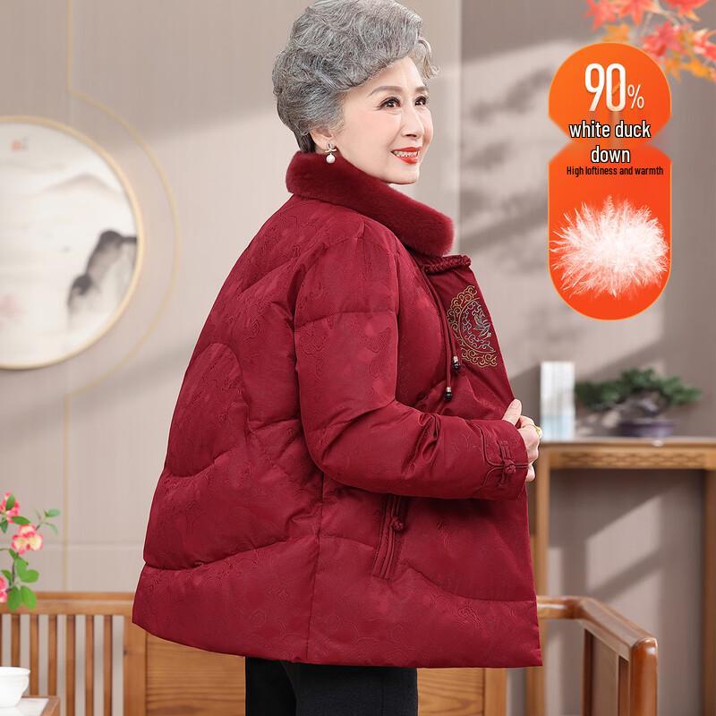 Datang Furen Mid-Aged Women s Short Duck Down Jacket 3XL