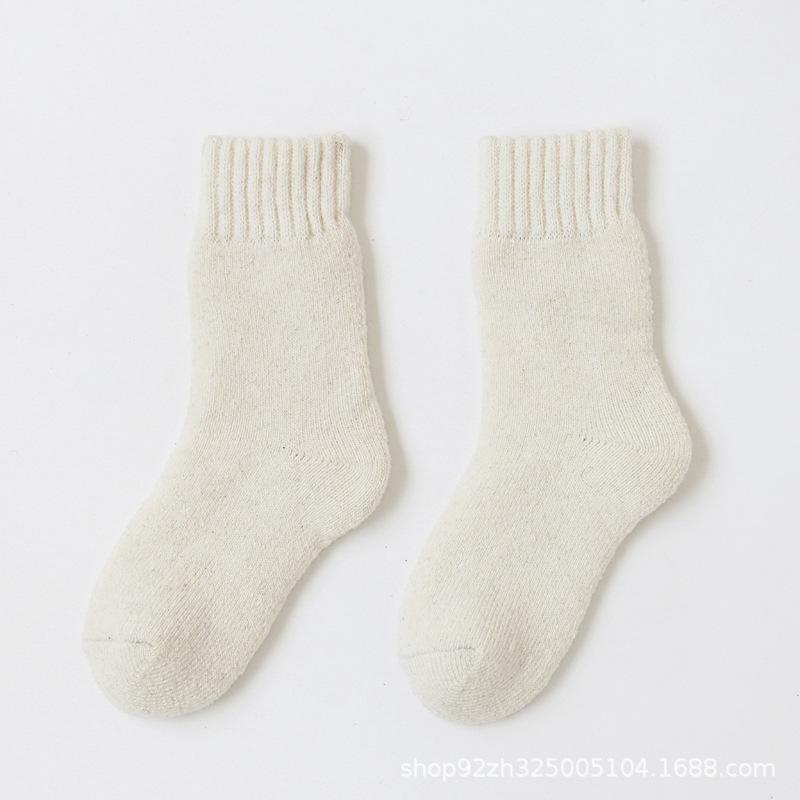 

Детские толстые шерстяные носки с бархатом для мальчиков и девочек - теплая осенне-зимняя одежда Size L 4-7 years old