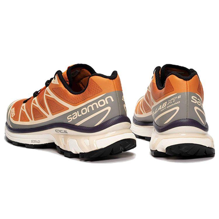 Salomon XT-6 Comfortable Sports Fabric Shock Absorption Non-Slip Wear-Resistant Low-Top Casual Running Shoes Unisex Running Shoes Orange 417099