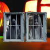 Halloween Door Curtain Scary Window Hanging Fabric Background Decoration For Party Polyester Washable Ornament