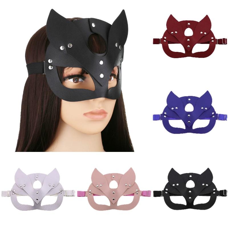 Stylish Leather Fox Mask For Men And Women Perfect For Costume Parties And Festivals