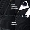 Men's Lightweight Softshell Vest with Zipper Pockets Windproof Sleeveless Jacket for Hiking Golf Outdoor Outwear Windbreaker