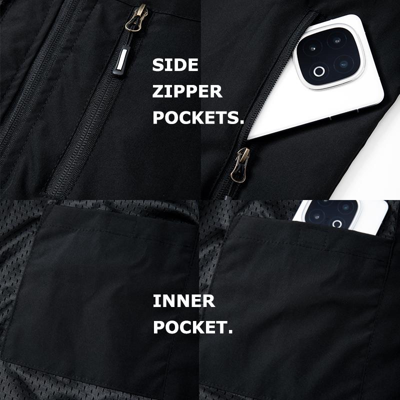 Men's Lightweight Softshell Vest with Zipper Pockets Windproof Sleeveless Jacket for Hiking Golf Outdoor Outwear Windbreaker