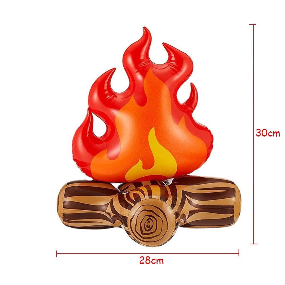 Gasgefüllte Flamme Simulierte Flamme PVC Camping Requisiten Spielzeug Aufblasbares Lagerfeuer Partydekoration