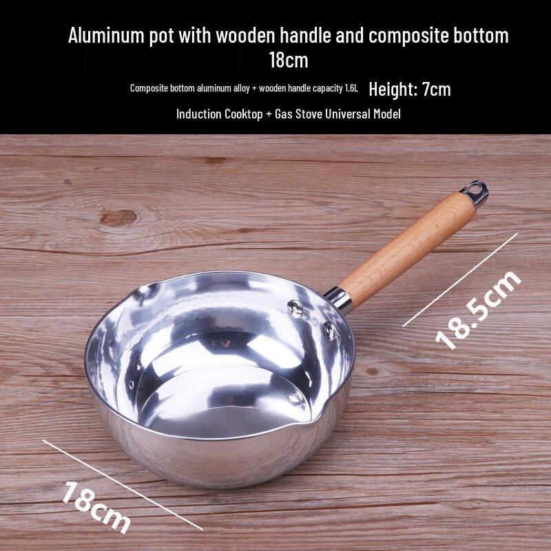 LIEI Thickened Aluminum Ramen Pot & Frying Pan