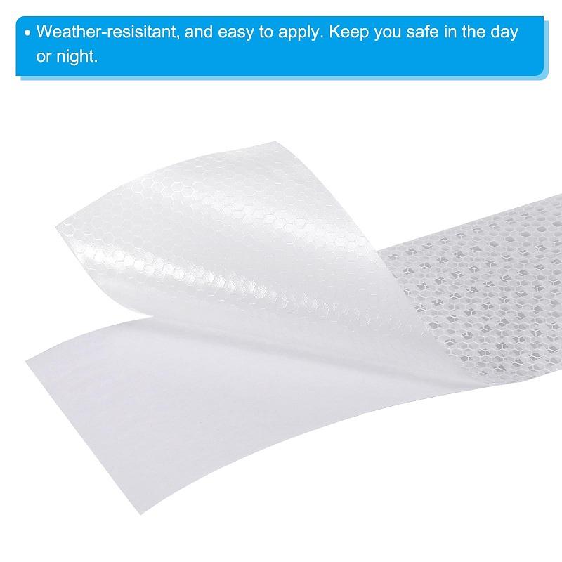 10cm*10m White Traffic Warning Self-adhesive Reflectors Tape Safety Protective PVC Reflective Sticker Waterproof Strip For Truck