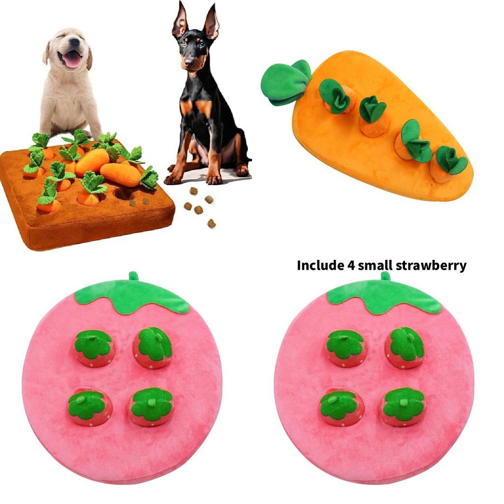 Zachte pluche wortel, ideaal voor vroege educatie en als kauwspeeltje voor huisdieren.