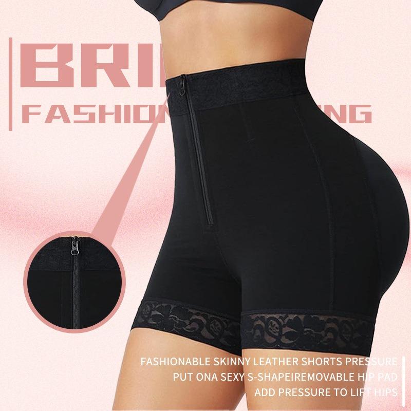 Women S Plus Size Tummy Control Shapewear Pants Zipper Butt Lifting Slimming Pants
