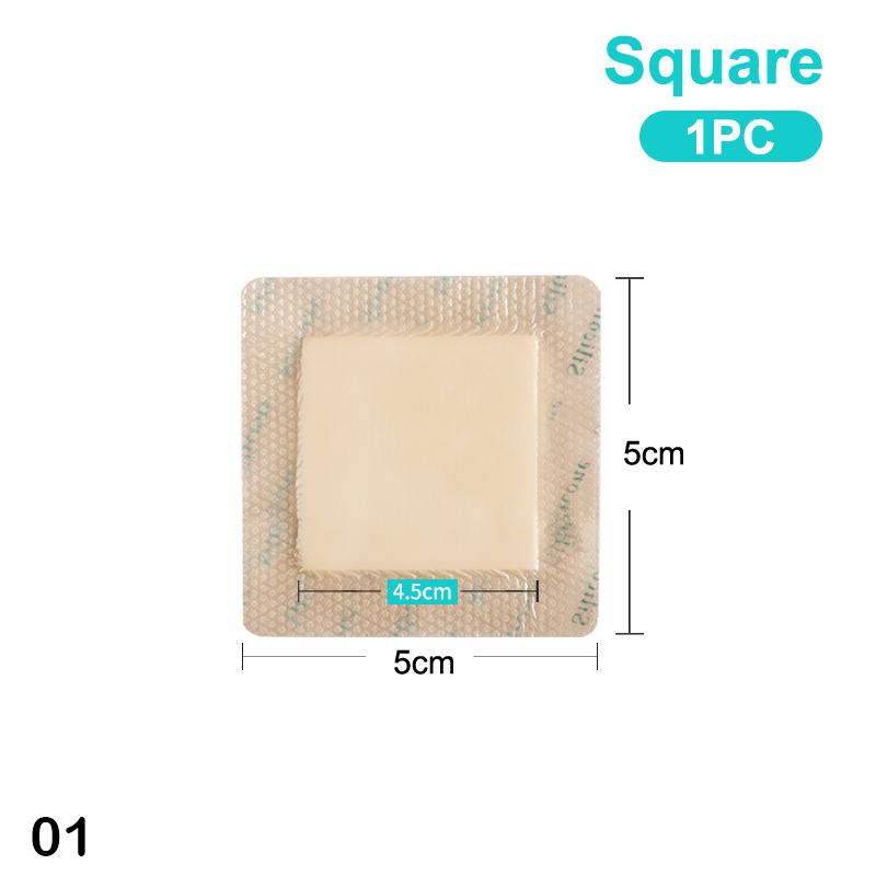 Hydrokoloidní adhezivní obvaz na rány 9 velikostí sterilní náplast na hojení proleženin podložka pro péči o rány pěnová obvazová náplast