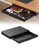 ACCURTEK Under-Desk Add-on Drawer, Wood Screw Fixing, Steel, A4 Compatible, Stationery and Small Item Storage Case, Black ACUD16-1B