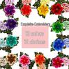 Three-Dimensional Peony Lace Embroidered Patch for Clothing