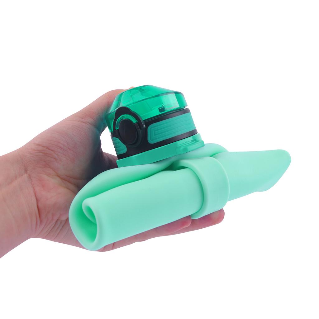 Collapsible Silicone Water Bottle, Large Capacity Leakproof Foldable Cup with Strap, BPA Free Portable Water Jug for Sports