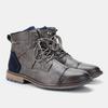 Men's Boots New Plus Size Men's Leather Boots Single Boots Fashionable Workwear Short Boots High Top Shoes