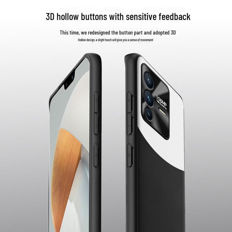 Anti-fall and Anti-fouling Liquid Leather Phone Case for Vivo S12. One-piece Protective Cover Available for Shipping.