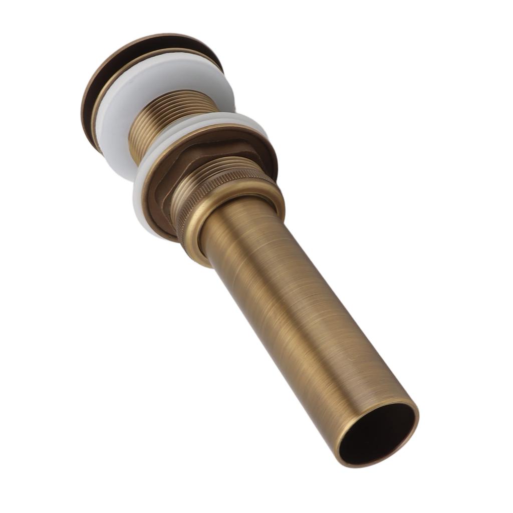 Bathroom Kitchen Sink Drain All Copper Pop Up Sink Drain Non Leakage Stable Sink Drain Hole Free