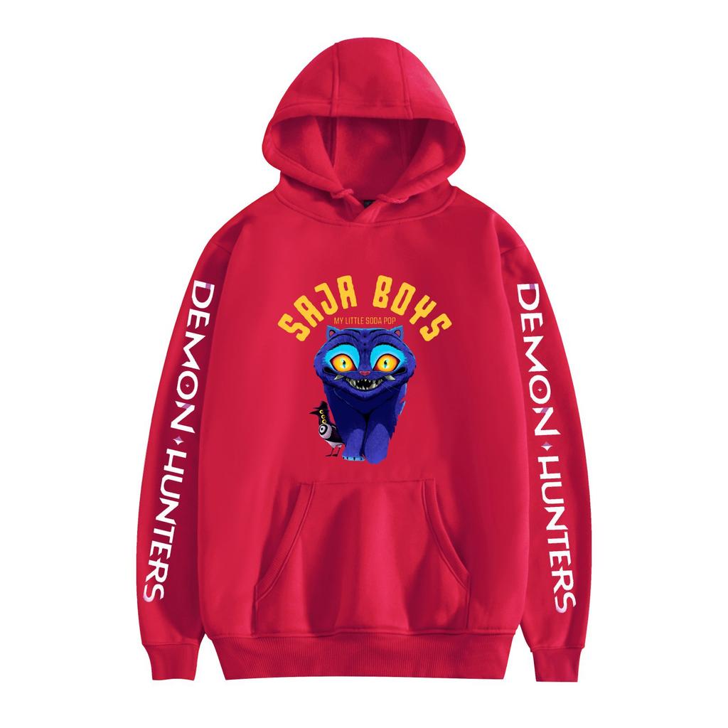 KPop Demon Hunters Anime Hoodie KPop Demon Hunters Hoodie Streetwear Hooded Sweatshirt Men Women Cosplay Sports