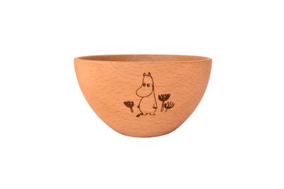 TOUGEI Rattan Art Soup Bowl Made of Natural Moomin Wooden Soup Bowl (Moomin) Wood, Series,