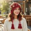 Tassels Tassel Beanies Hollow Out Knit Cap Fashion Crochet Knitted Hat  Apparel Accessories