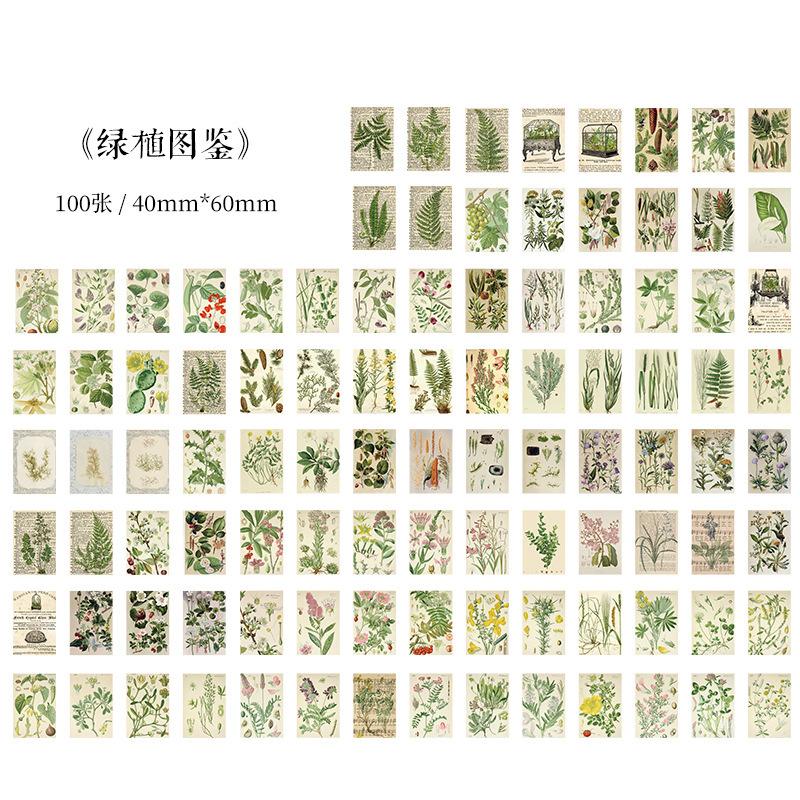 100pcs/1 lotThis memory collection series of retro collage Terra DIY decorations base paper