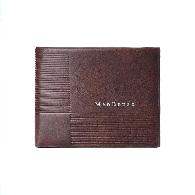 New Men'S Wallet Men'S Short Wallet Fashion Middle-Aged And Youth Wallet Large Capacity Multi-Card Wallet