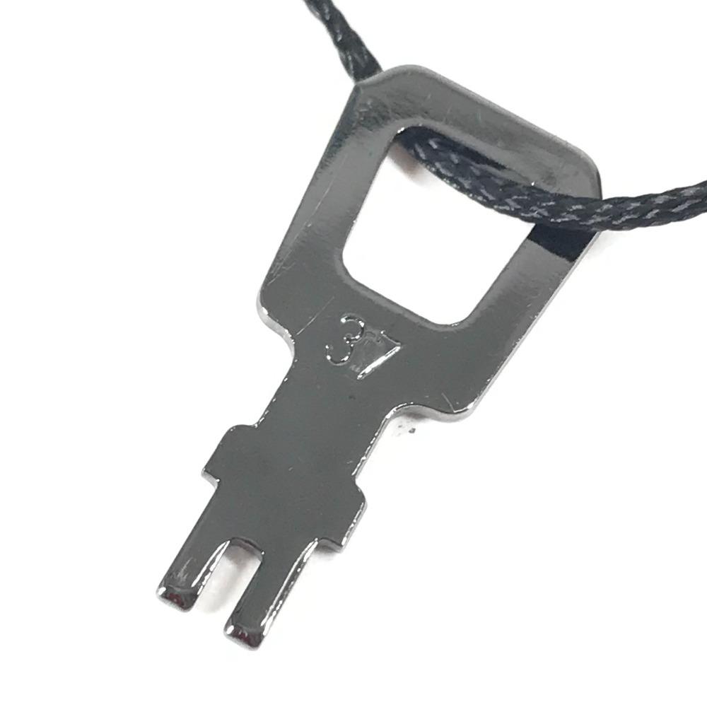 VERSACE with Strap logo Bag Pouch Flap Clutch Bag Leather Black