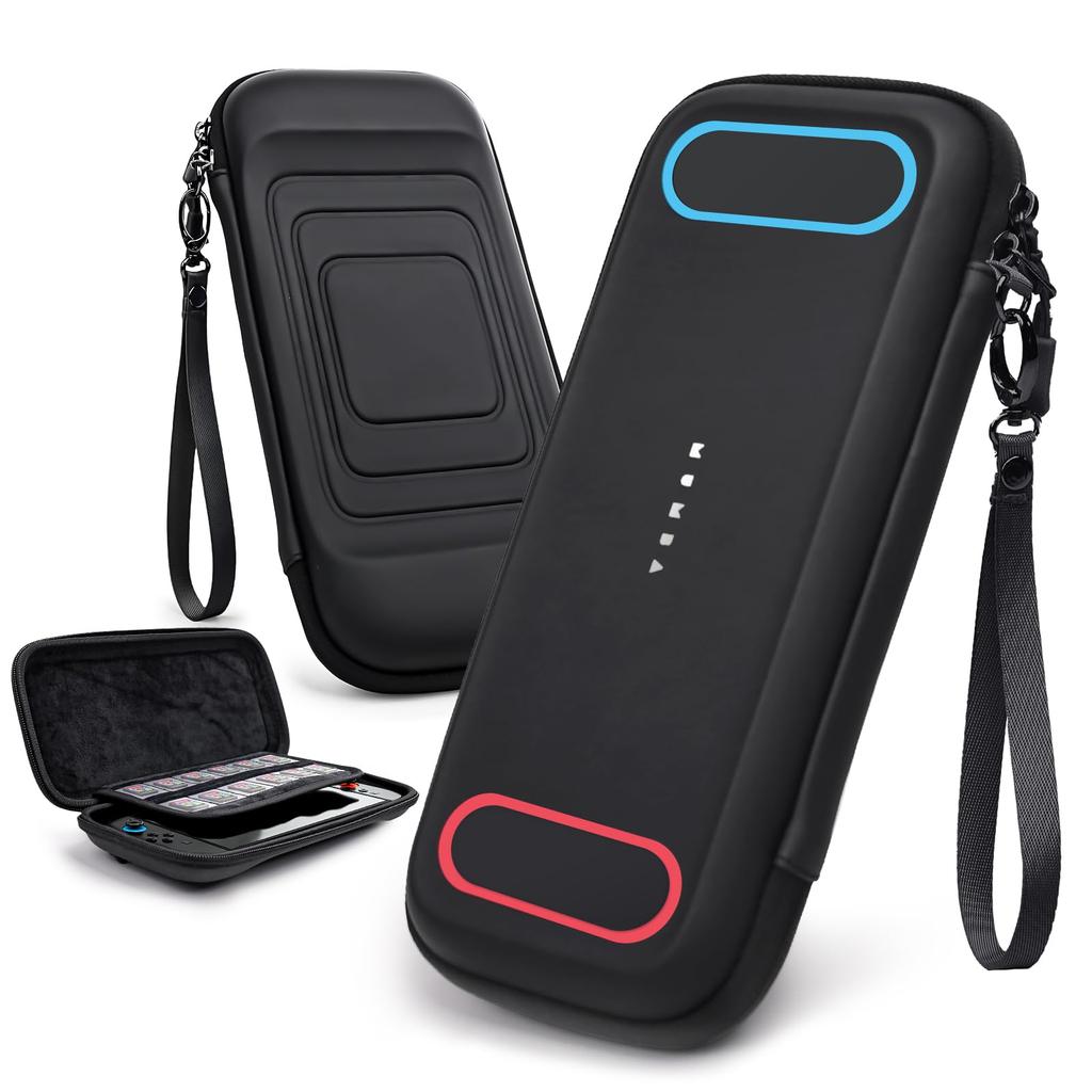 Mumba Storage Bag for Nintendo Switch 2 2025 with Can Store 12 Game Accessory Case for Switch Mini Waterproof, Dustproof, Shockproof, Straps, Carts,