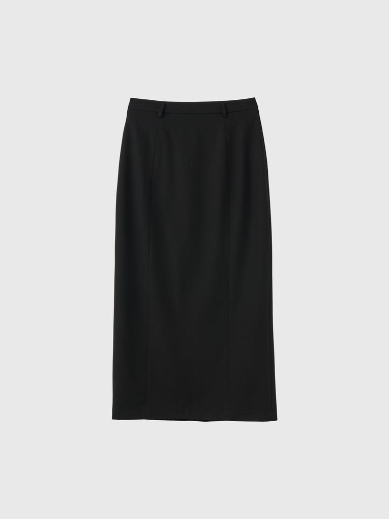 GENERALIDEA Minimal H-Line Long Skirt [Black] / Wbe1L13505