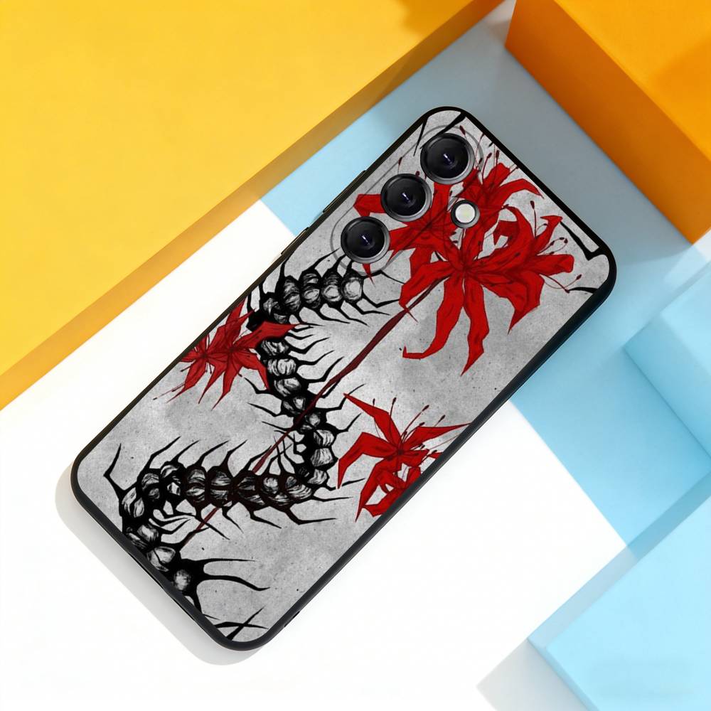 Ghoul Red Spider L-Lily Tokyo Phone Case For Samsung Galaxy A 22,71,53,52,51,72,73,5G,Note,J7,8,9 Soft Black Cover
