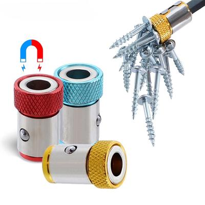 Universal Screwdriver Magnetic Ring 1/4” Universal Metal Screwdriver Drill Bit Magnetic Ring Shank AntiCorrosion Powerful Ring