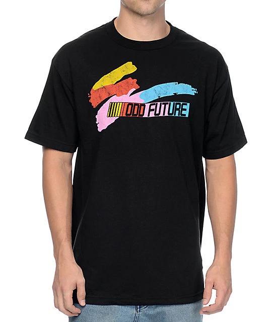 Odd Future OFWGKTA COLOR SPLASH BAR T-Shirt Black NWT 100% Authentic XL