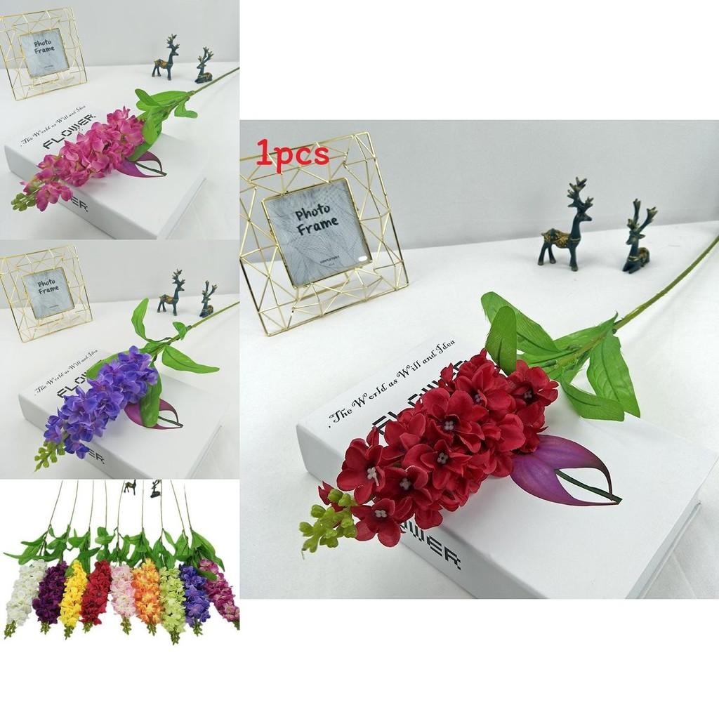 Decorative Silk Violet Faux Plants For Wedding Home Ornamentation