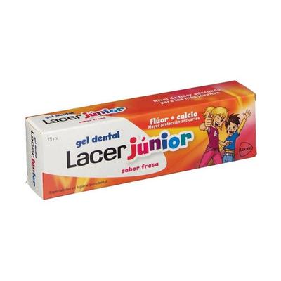 LACER - Junior Dental Gel Strawberry Flavor 75 Ml of Gel