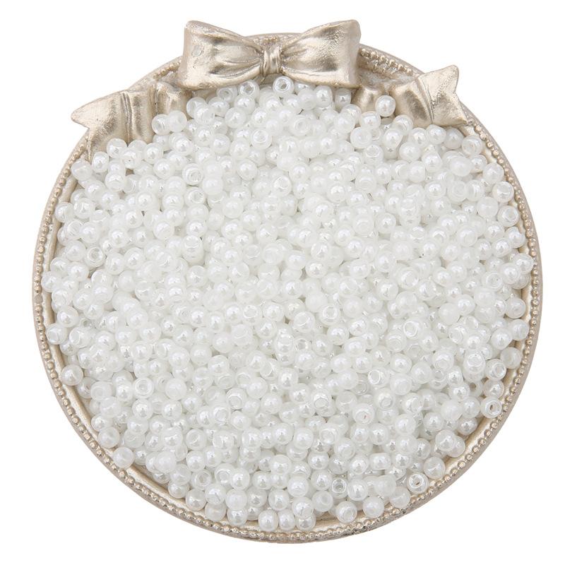 20g 3/4mm imitacja lodów szklanych koralików ryżowych materiał ręcznie robiony diy kolczyki koralikowe bransoletka akcesoria do włosów