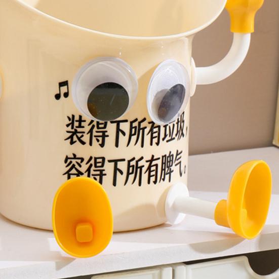Desktop Trash Can Cute Bin Funny Tiny Wastebasket Trumpet Waste Mini Desktop Trash Bin