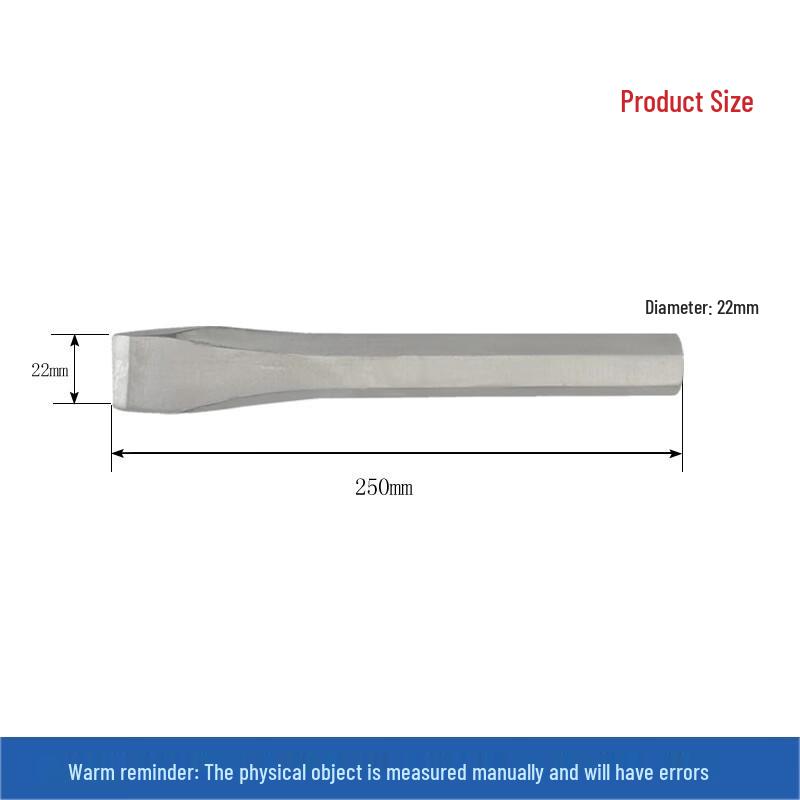 Anti-magnetic 304 Stainless Steel Hexagonal Flat Chisel