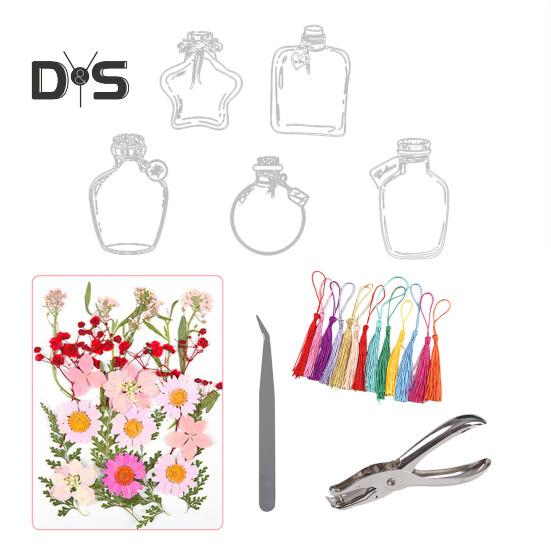 

20 шт. Прозрачные закладки для книг из сухоцветов своими руками, набор для изготовления закладок из прессованных цветов для женщин D