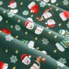 150x50/200cm Christmas Printing 100% Polyester Fabric Making Christmas Gift Wrapping Tablecloths New Year Home Decor Cloth