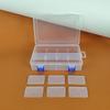 Flexible 8 Grid Storage Container Plastic Storage Case Home Organization Solution Perfect for Organizing Household Items