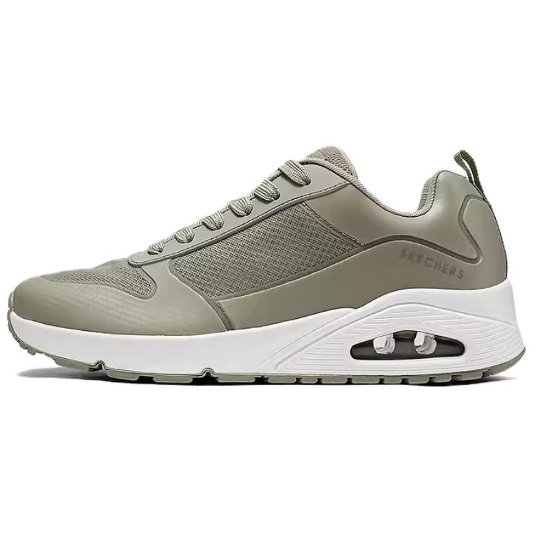 Skechers Uno Comfortable Retro Fabric Synthetic Leather Cushioning Breathable Support Rebound Low Top Air Cushion Casual Running Shoes 232248-TPE 39.5