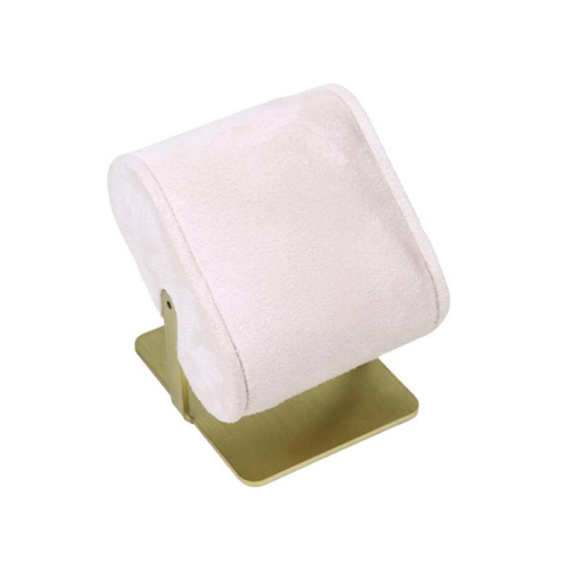 

Stylish Velvets Bracelet Organiser With Metal Base Multi Purpose Jewelry Showcases Stand For Watches Necklaces бежевый