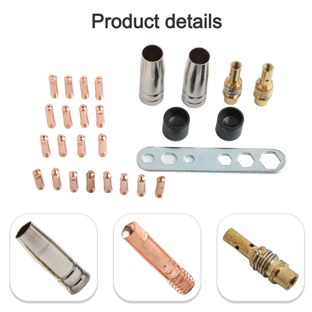 Seamless Soldering M6 0.6 Mm 15AK Gas Nozzles Welding Nozzle Kit DIY Welding Needs Easy Installation Great Heat Conductivity