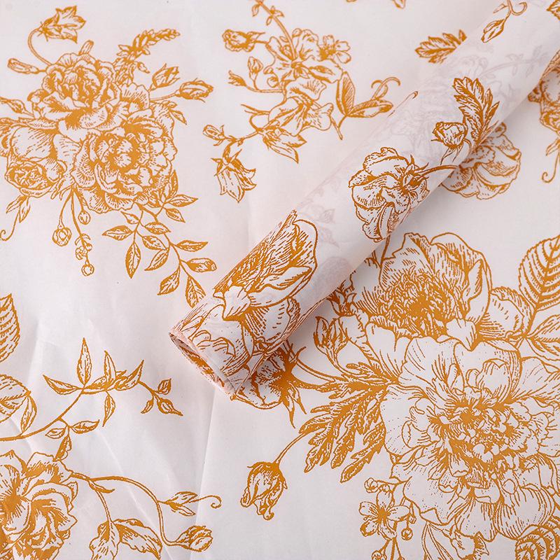 Exklusives florales Seidenpapier zum Einwickeln und Auslegen
