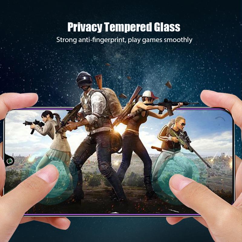 3D Privacy Tempered Glass For Huawei Y9 PRIME 2019 Y9A Y9S Y5 Y6 Pro Anti-spy Screen Protectors For Huawei Y6S Y7 Y7A Y7P 2020