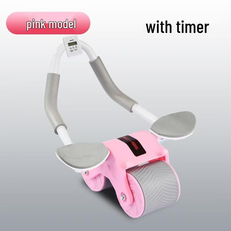 Multi-use Automatic Rebound Ab Wheel Trainer - Elbow Support for Home Abs Workout