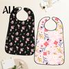 Durable Floral Bib Adult Bib, Waterproof Easy Clean Feeding with Oil-proof Printed, Elderly Clothing Protector, for Seniors Dining Aid Stylish Senior