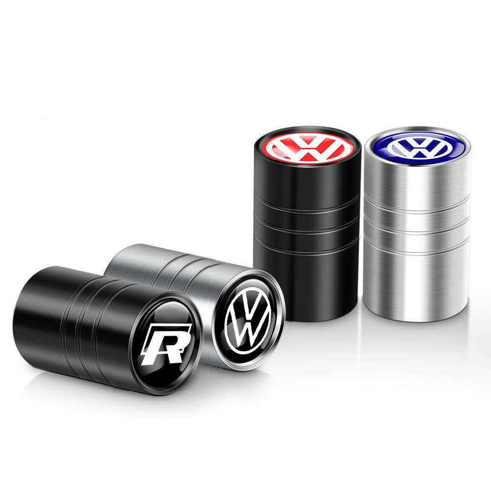 CAT1 4pcs Auto Tyre Accessories Car Tire Valve Caps Air Stem Cover For Volkswagen VW Transporter T5 MTM Passat Caddy Golf Polo Motion